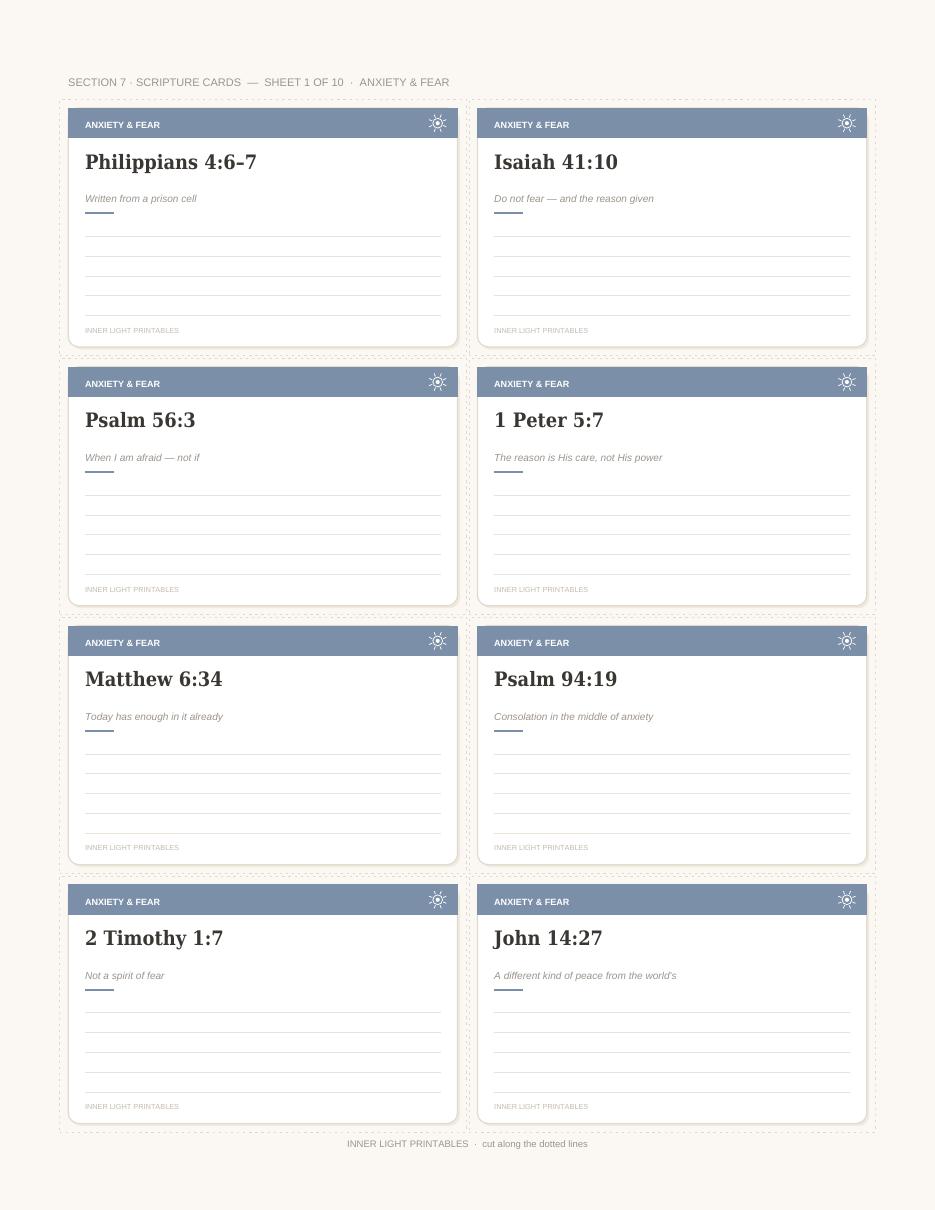Scripture reference cards